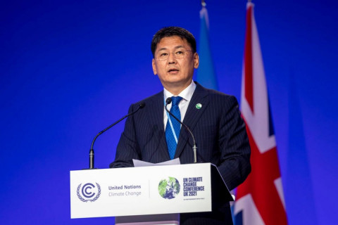 Монгол Улсын Ерөнхийлөгч Уур амьсгалын өөрчлөлтийн асуудлаарх дэлхийн удирдагчдын дээд түвшний уулзалтад үг хэллээ