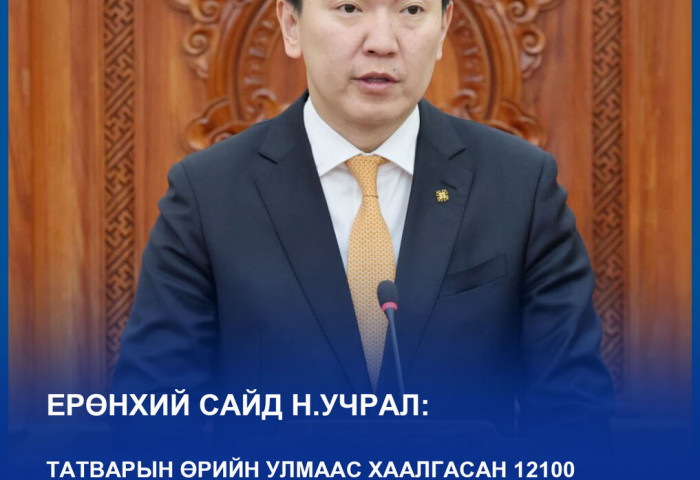 ЕРӨНХИЙ САЙД Н.УЧРАЛ ХААГДСАН 12100 ДАНСЫГ НЭЭЛЭЭ