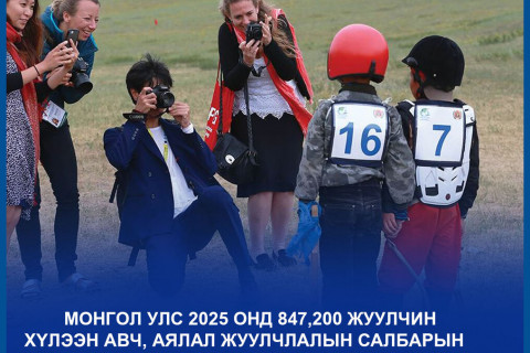 2026 он гарснаас хойш Монгол Улсад 175,763 жуулчин иржээ