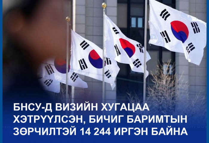 БНСУ-д Монгол Улсын 60 067 иргэн оршин сууж байна