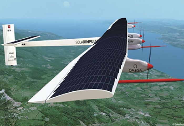 Нарны эрчим хүчээр ажилладаг онгоц дэлхийг тойрно