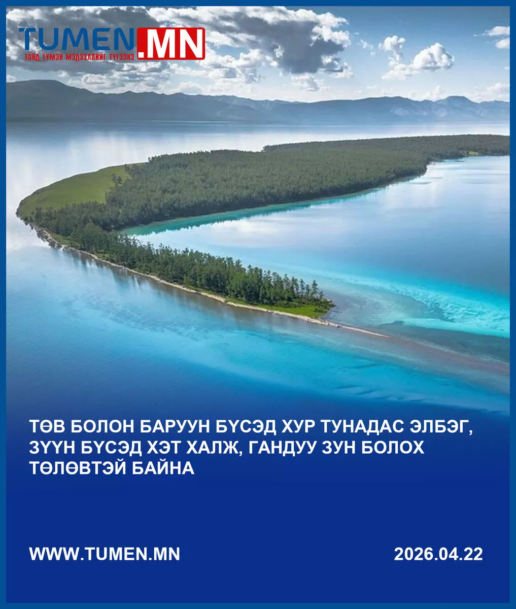 Төв болон баруун бүсэд хур тунадас элбэг, зүүн бүсэд хэт халж, гандуу зун болох төлөвтэй байна