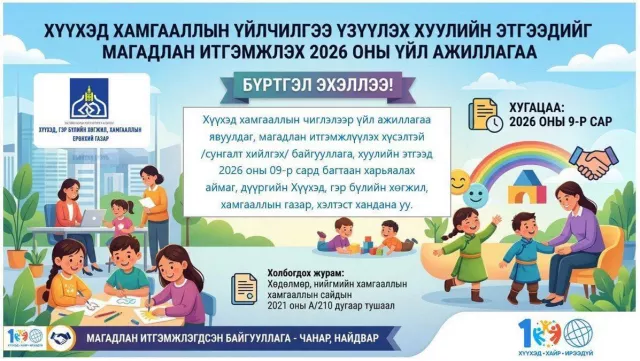 Хүүхэд хамгааллын үйлчилгээ үзүүлэх хуулийн этгээдийг магадлан итгэмжлэх 2026 оны үйл ажиллагаа бүртгэл эхэллээ