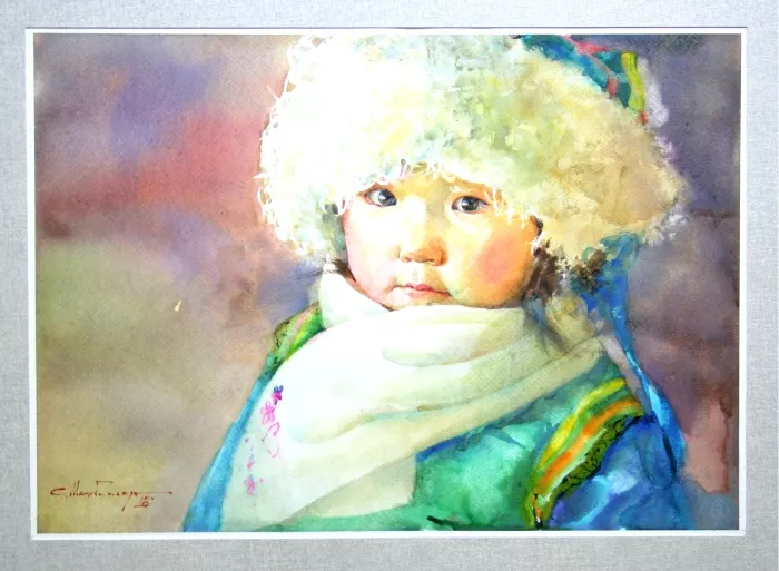 Зураач С.Мөнхбаатарын  "WATERCOLOUR " уран бүтээлийн үзэсгэлэнгийн бүтээлүүдээс
